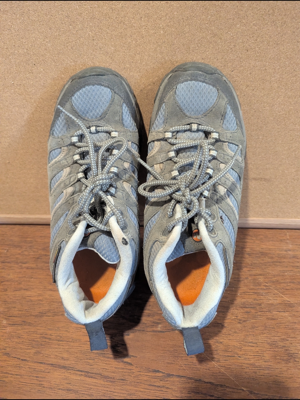 Merrell Moab - Gray and Orange Women's Athletic Hiking Shoes - 7.5
